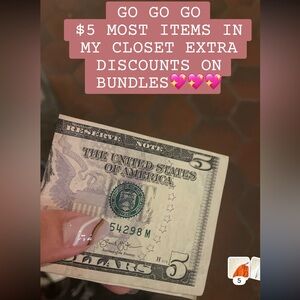 $5 DEALSSSS 💖💖💖 Check my closet😘